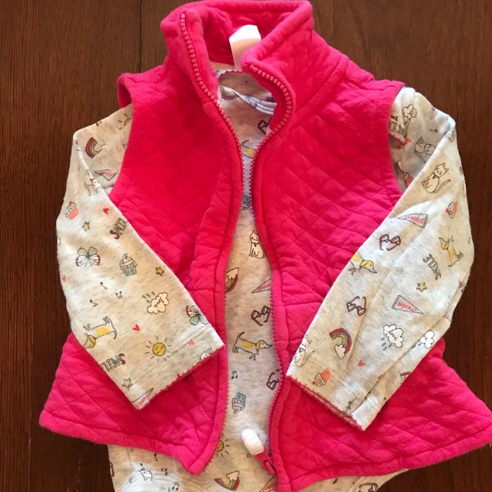 Quilted Vest and Onesie - Picture 1 of 5